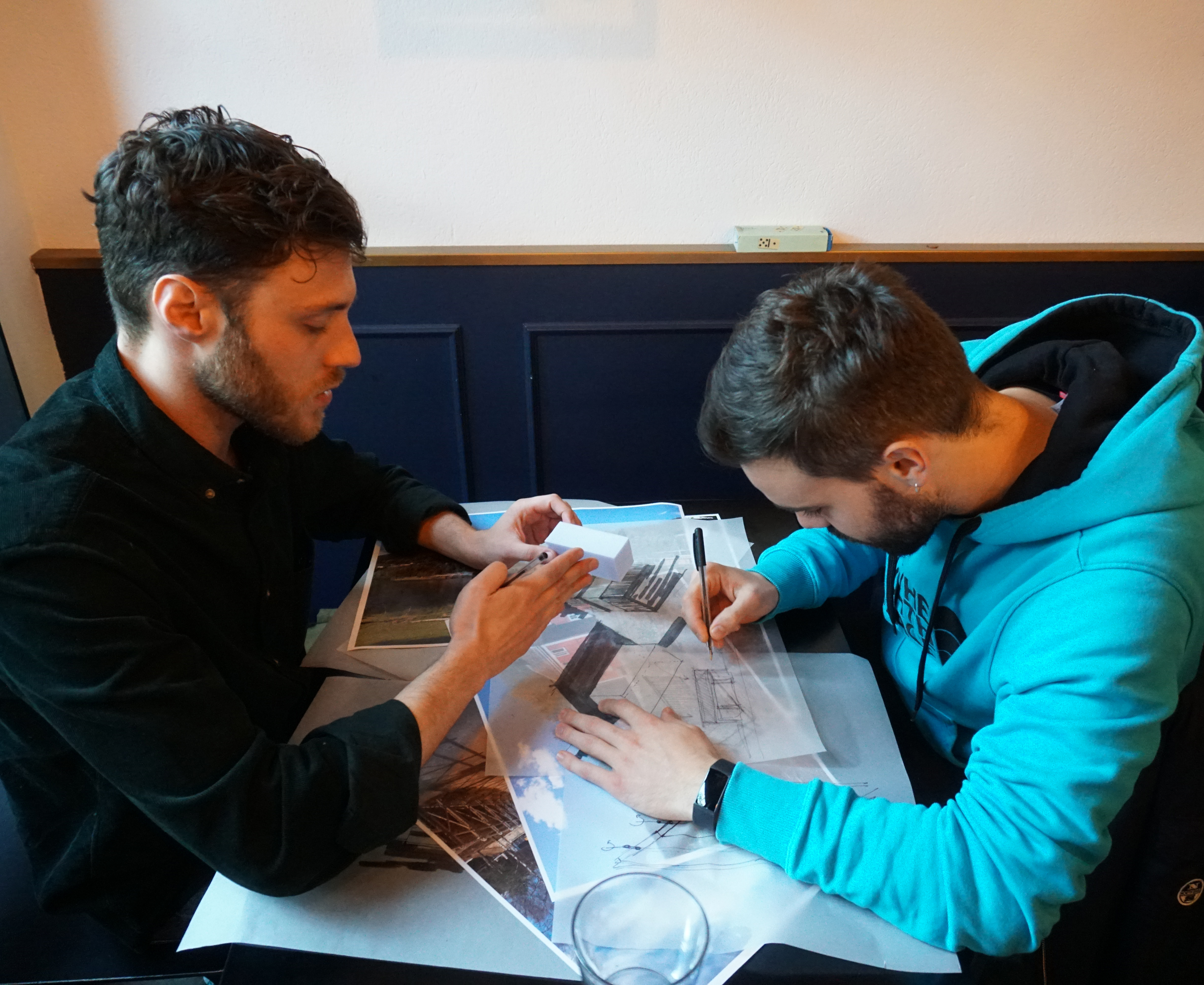 Space Travellers working on their proposal for the New Era Wharf in Rødberg